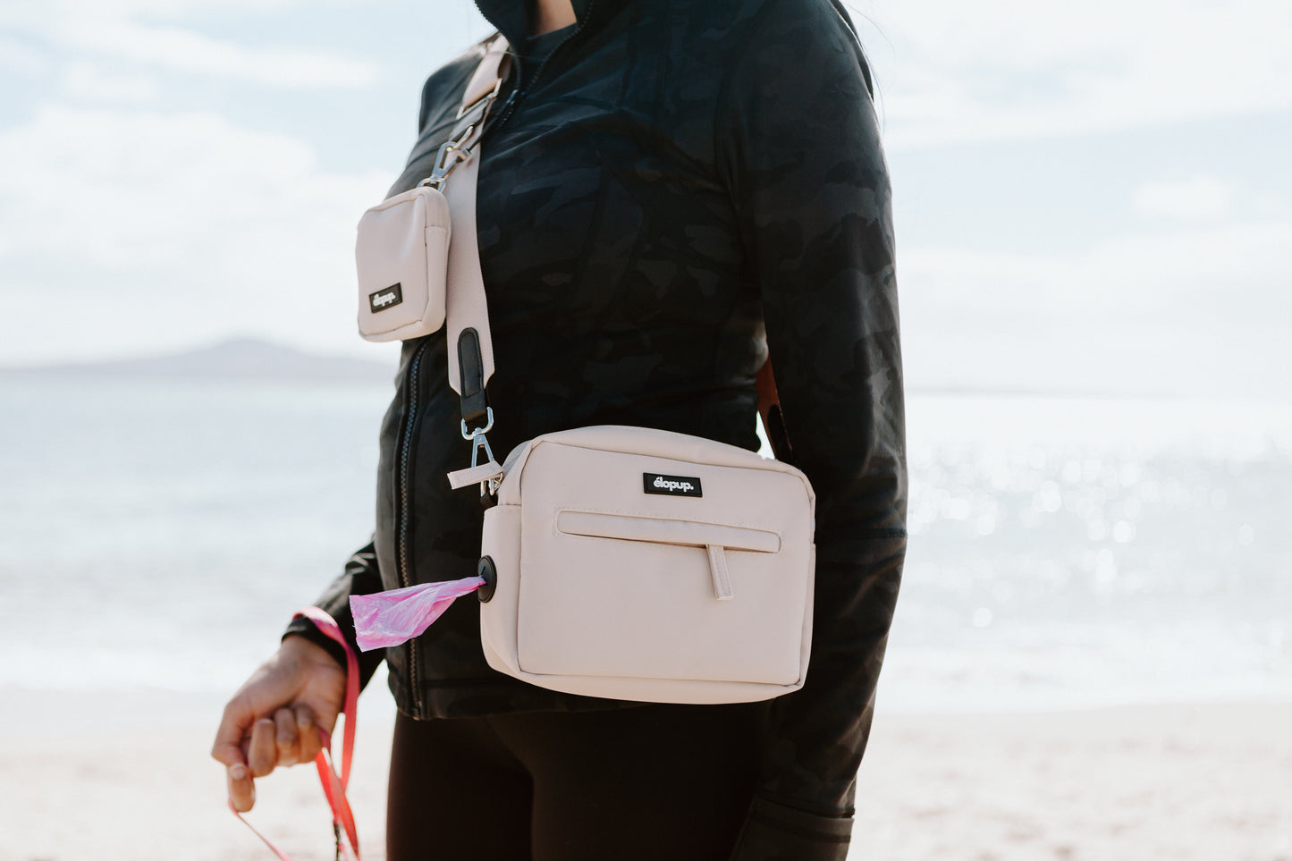 élopup Dog Walking Bag - Cream