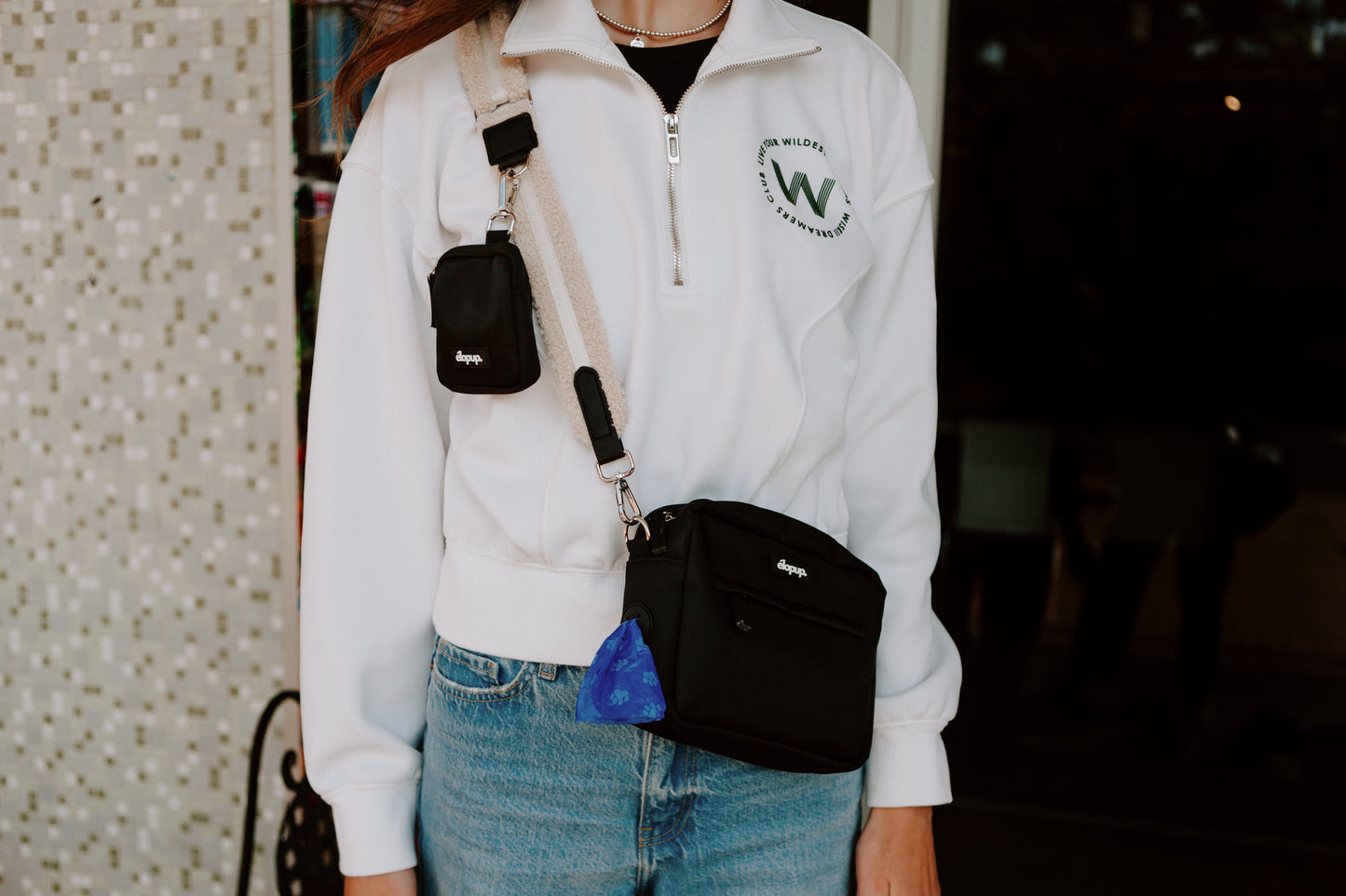 élopup Dog Walking Bag - Black