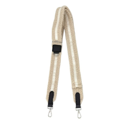 Teddy Fabric Bag Strap - Cream